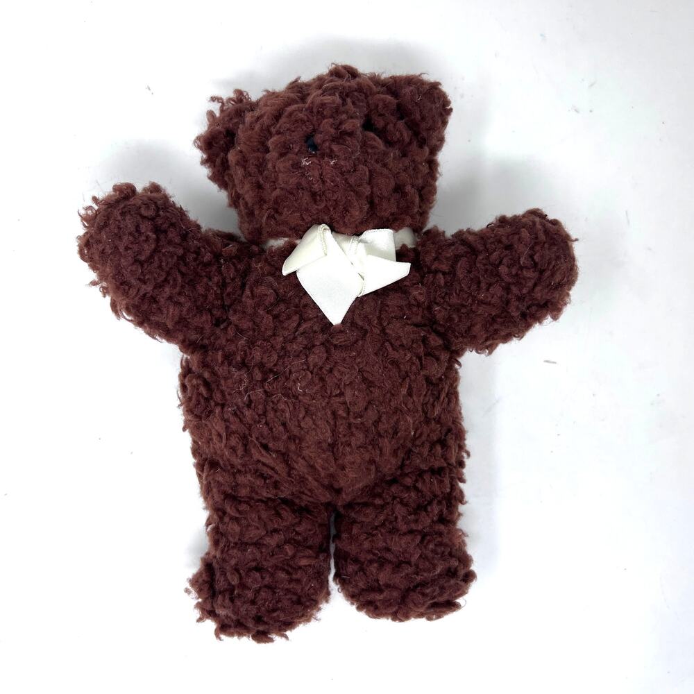 North American Bear Company Cinnamon‎ 9" Brown Teddy Plush Squeaker VTG 1986